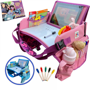 Reisetisch für Kinder – Multifunktional mit Tablet-Halterung, abwaschbar, ideal für Reisen