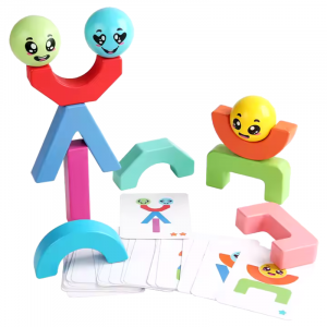 Montessori Balancierblöcke – Holzspielzeug zur Förderung von Balance und Feinmotorik