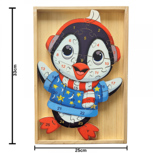 Montessori Tier-Holzpuzzle