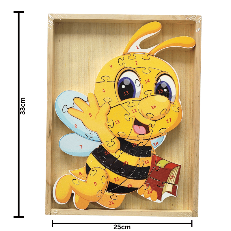 Montessori Tier-Holzpuzzle – Bild 3