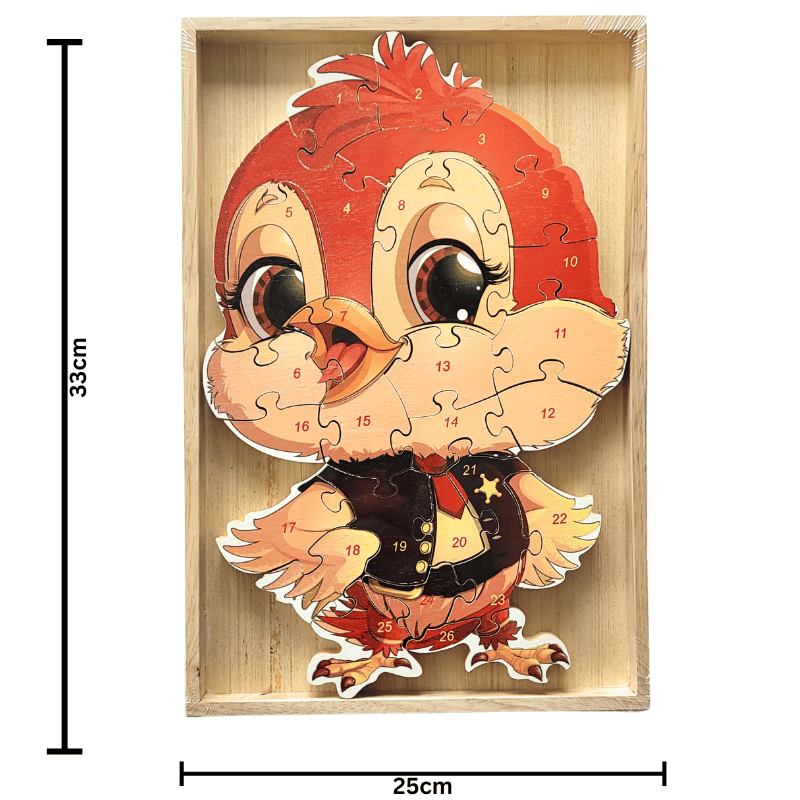 Montessori Tier-Holzpuzzle – Bild 2