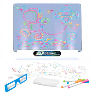 3D Magisches Zeichenbrett Set – Dinosaurierwelt-Vorlage