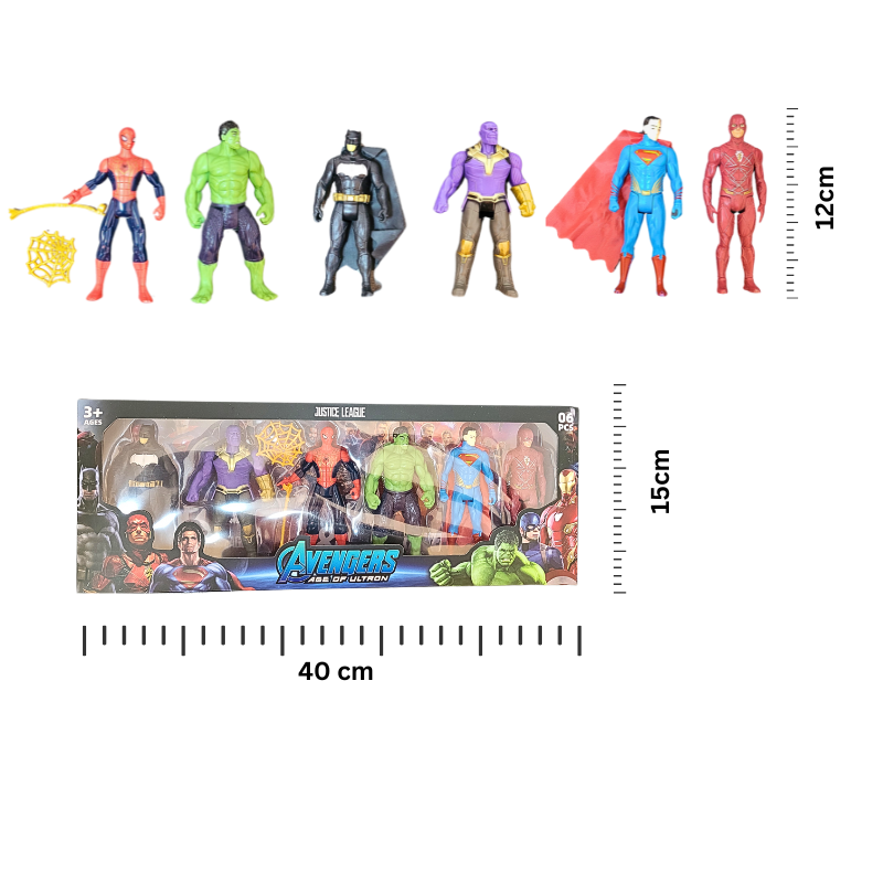Avengers & Justice League Figuren Set 6st – Bild 3