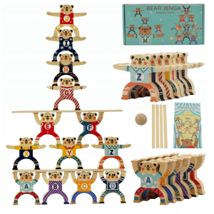 Montessori Balancier Bär Set – Ein spielerisches Lernabenteuer für Kinder