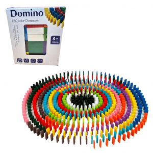120 Stück Holzdomino Set – Kreativität und Feinmotorik Fördern