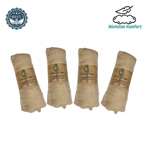 Bambus Pucktücher aus Bio-Baumwolle 4er Set 120x120cm